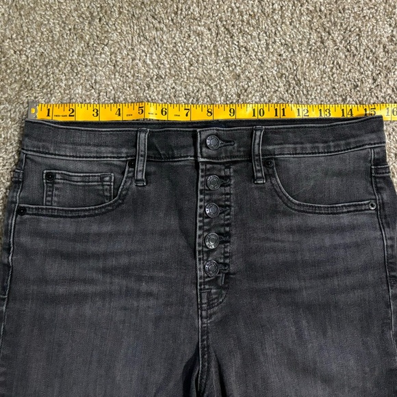 Gap High Rise True Skinny Ankle Jeans Exposed Buttons - Picture 8 of 12